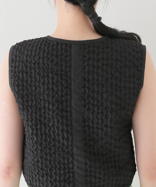 JOINT WORKS(ジョイントワークス)の「キルトライクベスト(ベスト・レディース・ホワイト/ブラック・FREE)」の16枚目の写真