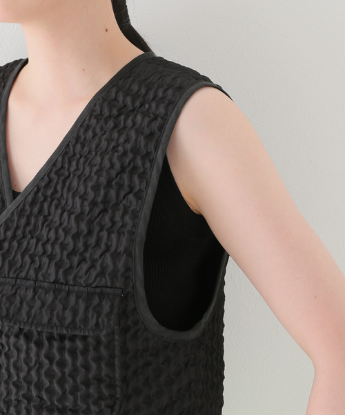 JOINT WORKS(ジョイントワークス)の「キルトライクベスト(ベスト・レディース・ホワイト/ブラック・FREE)」の15枚目の写真