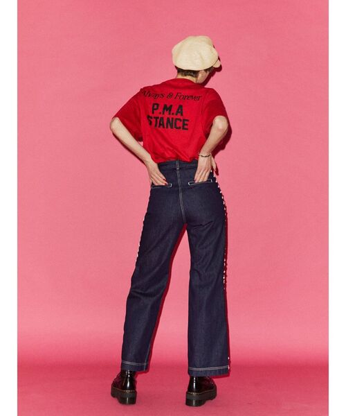 jouetie(ジュエティ)の「フロントポケットレースアップデニム(デニムパンツ・レディース・ブルー/ライトブルー/ブラック・MEDIUM/SMALL)」の5枚目の写真