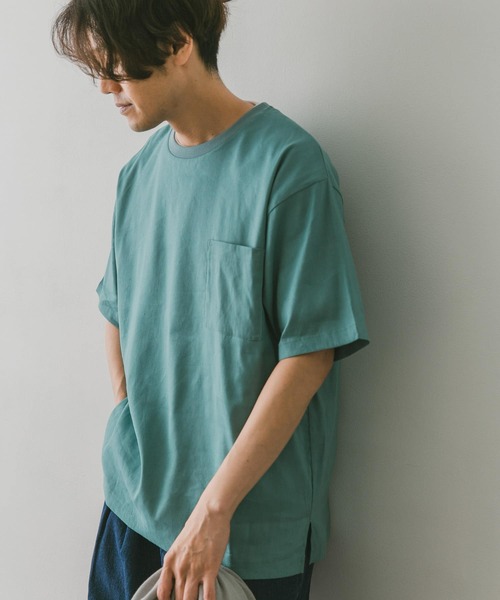 URBAN RESEARCH DOORS（アーバンリサーチドアーズ）の「ストレッチリネンクルーネックTシャツ（シャツ/ブラウス・メンズ・グレー/ブルー/ブラウン/ブラック/オレンジ・MEDIUM/LARGE）」の5枚目の写真