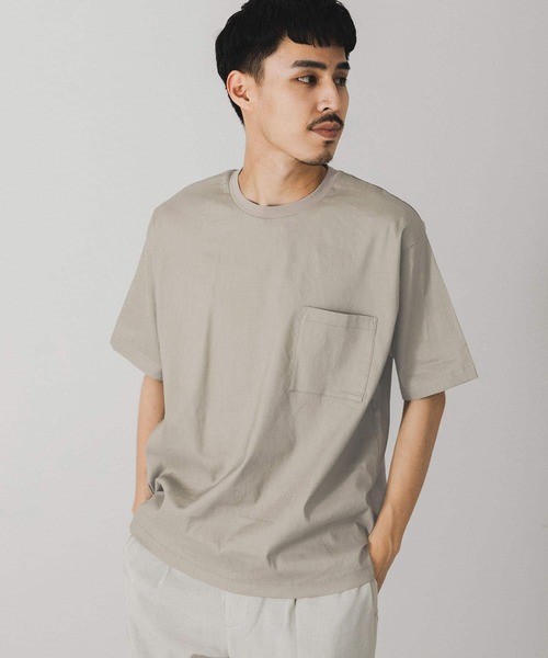 URBAN RESEARCH DOORS（アーバンリサーチドアーズ）の「ストレッチリネンクルーネックTシャツ（シャツ/ブラウス・メンズ・グレー/ブルー/ブラウン/ブラック/オレンジ・MEDIUM/LARGE）」の18枚目の写真