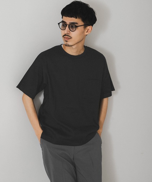 URBAN RESEARCH DOORS（アーバンリサーチドアーズ）の「ストレッチリネンクルーネックTシャツ（シャツ/ブラウス・メンズ・グレー/ブルー/ブラウン/ブラック/オレンジ・MEDIUM/LARGE）」の13枚目の写真