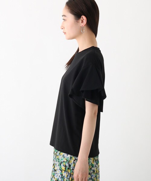 OPAQUE.CLIP（オペークドットクリップ）の「◆【C】コットンダブルフリルスリーブカットソー【WEB限定サイズ】（Tシャツ/カットソー・レディース・チャコールグレー/ライトブルー/ブラック/ベビーピンク/ホワイト系・40/38/36/34）」の20枚目の写真