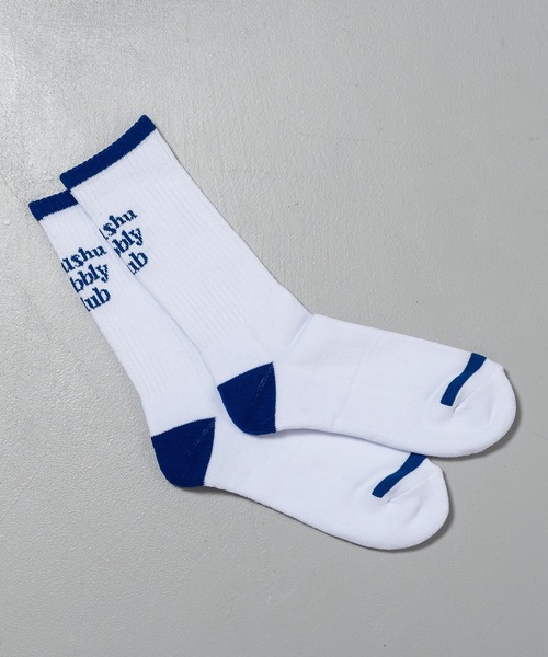 Perushu(ペルーシュ)の「perushuロゴソックス(ソックス/靴下・メンズ・ブラック/オフホワイト/ブルー/グリーン・FREE)」の4枚目の写真