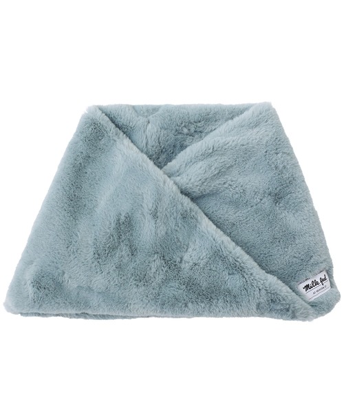 MILKFED.（ミルクフェド）の「LOGO FUR SNOOD（ネックウォーマー/スヌード・レディース・ライトブルー/ベージュ/チャコール・ONE SIZE）」の13枚目の写真