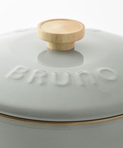 BRUNO(ブルーノ)の「ホーロー両手鍋 20cm(キッチンツール・レディース・グレイッシュベージュ/ブルー系その他・フリ-)」の12枚目の写真