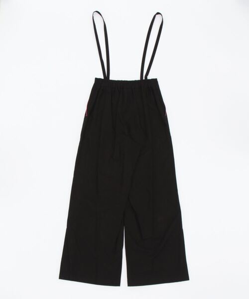 Q(キュー)の「サスペワイドパンツ(その他パンツ・レディース・グレイッシュベージュ/ブラック・MEDIUM)」の3枚目の写真