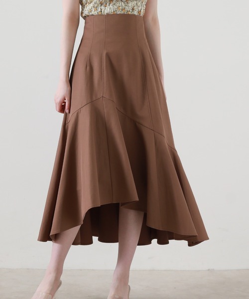 Cheek（チーク）の「バックレースアップマーメイドスカート（スカート・レディース・ブラック/ブラウン/チャコールグレー・SMALL/MEDIUM）」の3枚目の写真