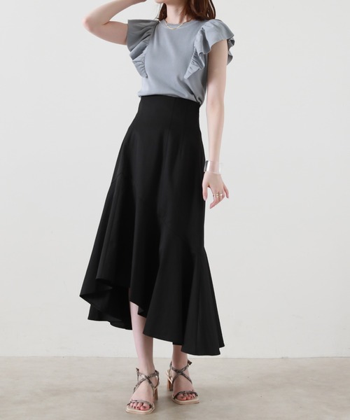 Cheek（チーク）の「バックレースアップマーメイドスカート（スカート・レディース・ブラック/ブラウン/チャコールグレー・SMALL/MEDIUM）」の12枚目の写真