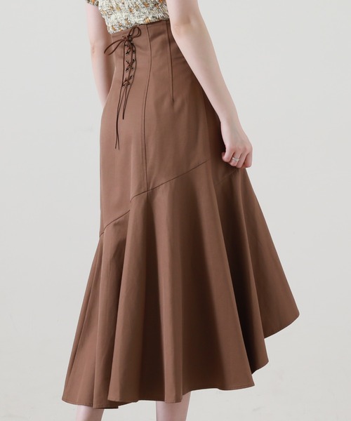 Cheek（チーク）の「バックレースアップマーメイドスカート（スカート・レディース・ブラック/ブラウン/チャコールグレー・SMALL/MEDIUM）」の14枚目の写真