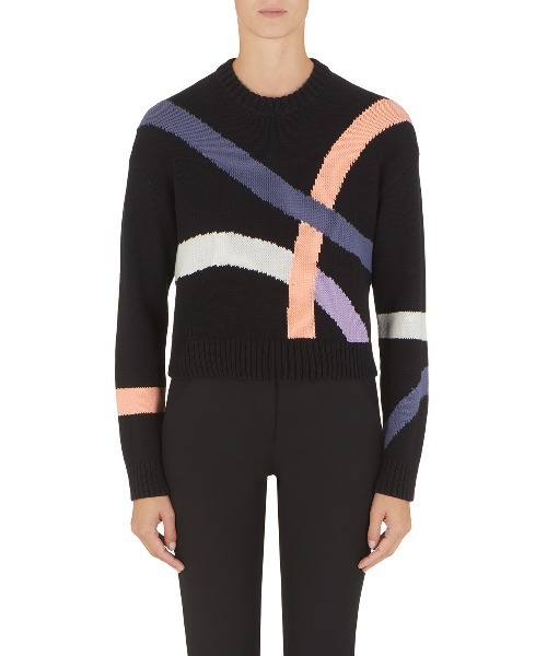 EMPORIO ARMANI(エンポリオアルマーニ)の「【エンポリオ アルマーニ】セーター コントラストインレイ(ニット/セーター・レディース・ブラック/ベージュ系その他2・SMALL/MEDIUM/X-SMALL)」の3枚目の写真