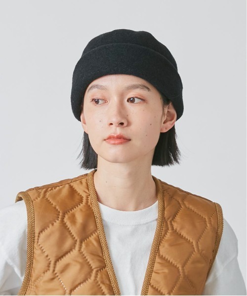 OVERRIDE（オーバーライド）の「OVERRIDE  BASQUE WATCH（ニットキャップ/ビーニー・レディース・ホワイト/ブラック/ダークブラウン/イエロー・58cm）」の2枚目の写真