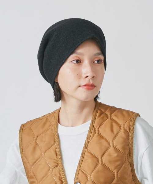 OVERRIDE（オーバーライド）の「OVERRIDE  BASQUE WATCH（ニットキャップ/ビーニー・レディース・ホワイト/ブラック/ダークブラウン/イエロー・58cm）」の10枚目の写真