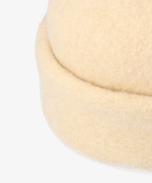 OVERRIDE（オーバーライド）の「OVERRIDE  BASQUE WATCH（ニットキャップ/ビーニー・レディース・ホワイト/ブラック/ダークブラウン/イエロー・58cm）」の6枚目の写真