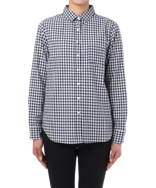 grove（グローブ）の「シンプルシャツ（シャツ/ブラウス・レディース・ブルー系1/ホワイト/イエロー/ブルー/ブラック・01/02/03）」の5枚目の写真