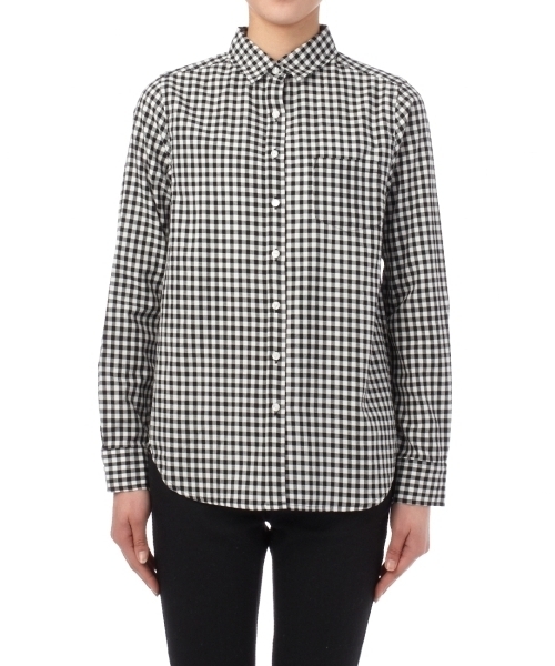 grove（グローブ）の「シンプルシャツ（シャツ/ブラウス・レディース・ブルー系1/ホワイト/イエロー/ブルー/ブラック・01/02/03）」の3枚目の写真