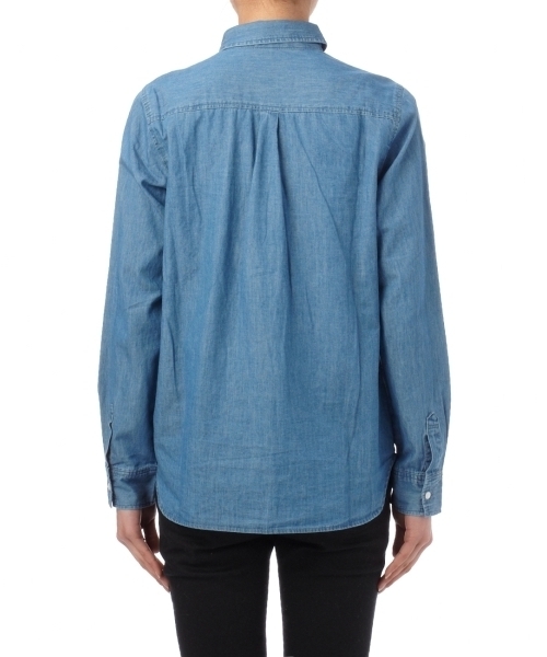 grove（グローブ）の「シンプルシャツ（シャツ/ブラウス・レディース・ブルー系1/ホワイト/イエロー/ブルー/ブラック・01/02/03）」の7枚目の写真