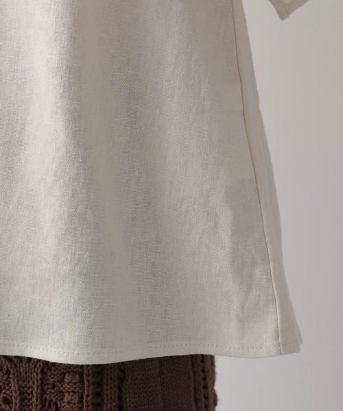 LOWRYS FARM（ローリーズファーム）の「アサレーヨンラッフルブラウス　344679（シャツ/ブラウス・レディース・ブラック/ブラウン/アイボリー/ボルドー・FREE）」の10枚目の写真