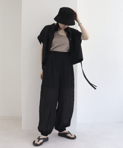 fredy repit（フレディレピ）の「レイヤードシャツベスト（ベスト・レディース・ブラック/チャコールグレー・38）」の4枚目の写真