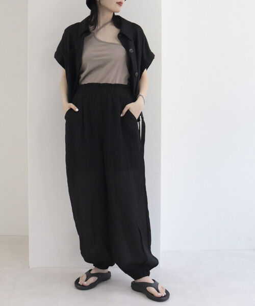 fredy repit（フレディレピ）の「レイヤードシャツベスト（ベスト・レディース・ブラック/チャコールグレー・38）」の5枚目の写真