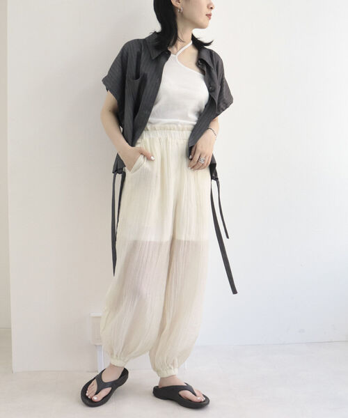 fredy repit（フレディレピ）の「レイヤードシャツベスト（ベスト・レディース・ブラック/チャコールグレー・38）」の9枚目の写真