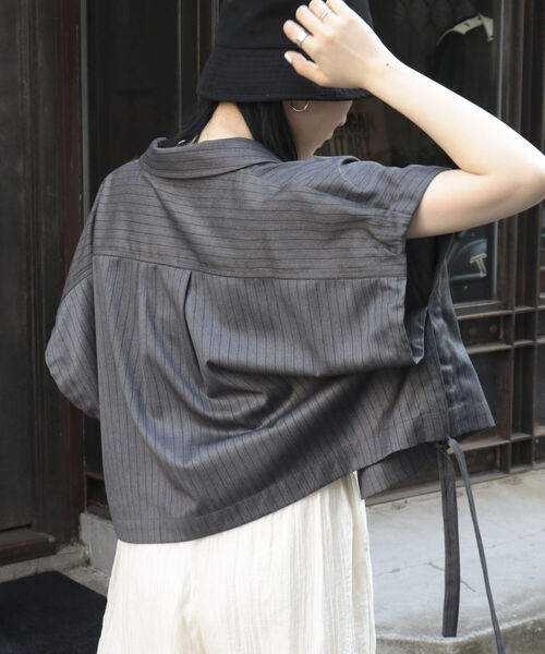 fredy repit（フレディレピ）の「レイヤードシャツベスト（ベスト・レディース・ブラック/チャコールグレー・38）」の21枚目の写真