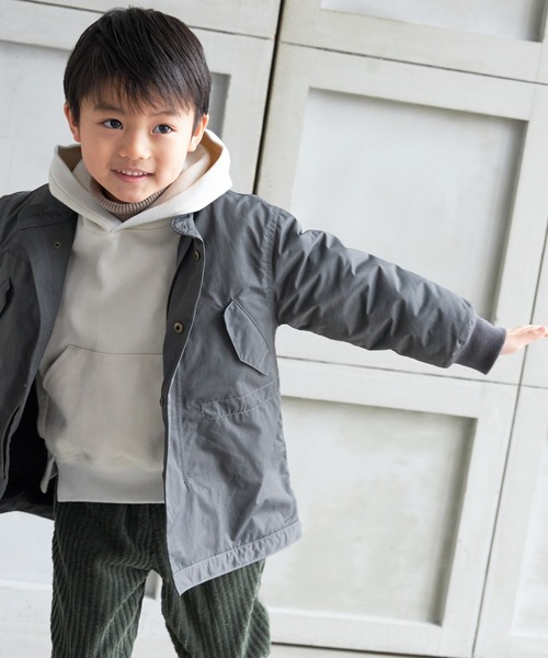 MAKE YOUR DAY(メイクユアデイ)の「ドロップショルダーポンチフーディ■80~140cm(スウェット・キッズ・ベージュ/カーキ/ブラック・140/130/80/120/110/100/90)」の17枚目の写真