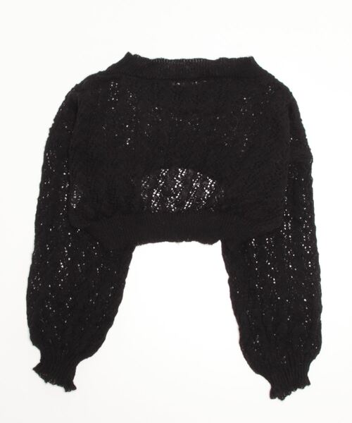 gossip！ロサンゼルス（ゴシップロサンゼルス）の「クロップド丈ルーズニット（ニット/セーター・レディース・ホワイト/ブラック・FREE）」の8枚目の写真