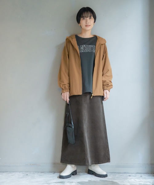 LEPSIM（レプシィム）の「撥水フードジャケット　281820（マウンテンパーカー・レディース・ネイビー/ブラウン/キャメル・FREE）」の5枚目の写真