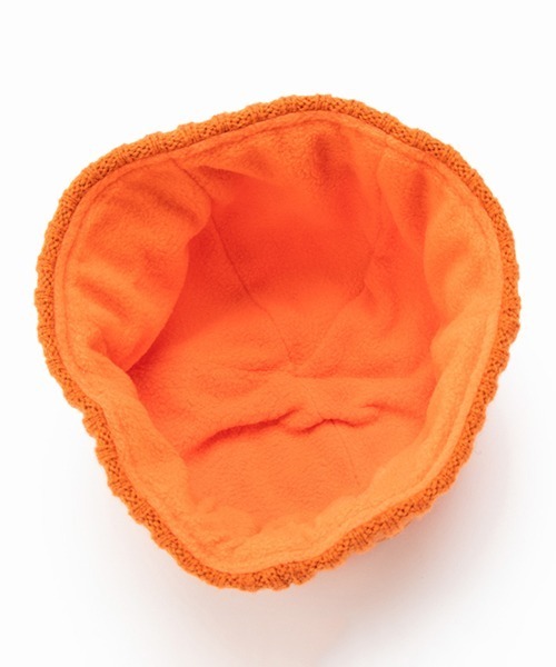 Casselini（キャセリーニ）の「Casselini(キャセリーニ)kidsキルティングリボンワッチ（ニットキャップ/ビーニー・キッズ・ブラック/オレンジ・FREE）」の7枚目の写真
