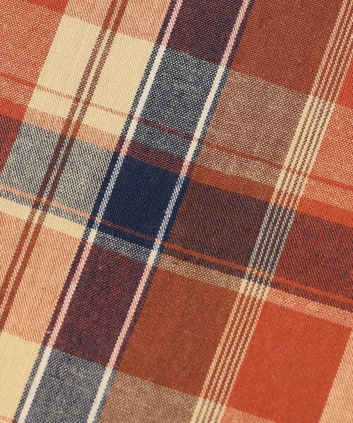 SHIPS（シップス）の「SHIPS KIDS:チェック リバーシブル スタイ（スタイ/よだれかけ・キッズ・ネイビー/オレンジ・ONE SIZE）」の5枚目の写真