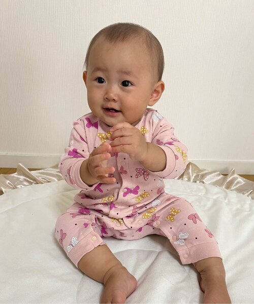 BREEZE(ブリーズ)の「総柄カバーオール マイファーストブリーズ (ロンパース・キッズ・ブラウン/マスタード/チャコール/サーモンピンク/オレンジ/ベージュ/その他3/ブルー/サックスブルー/ミント・70/60/80)」の8枚目の写真