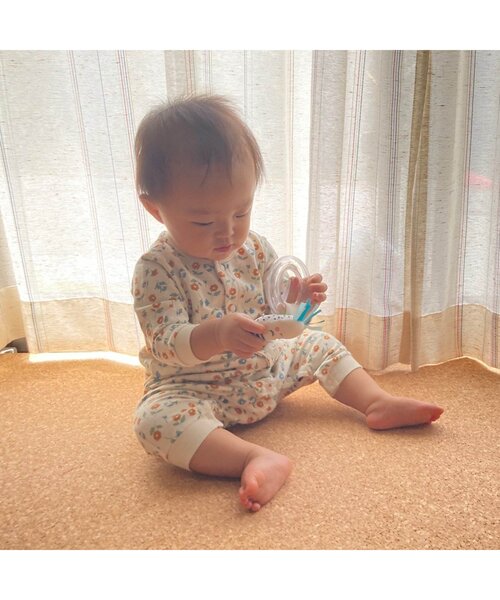 BREEZE(ブリーズ)の「総柄カバーオール マイファーストブリーズ (ロンパース・キッズ・ブラウン/マスタード/チャコール/サーモンピンク/オレンジ/ベージュ/その他3/ブルー/サックスブルー/ミント・70/60/80)」の15枚目の写真