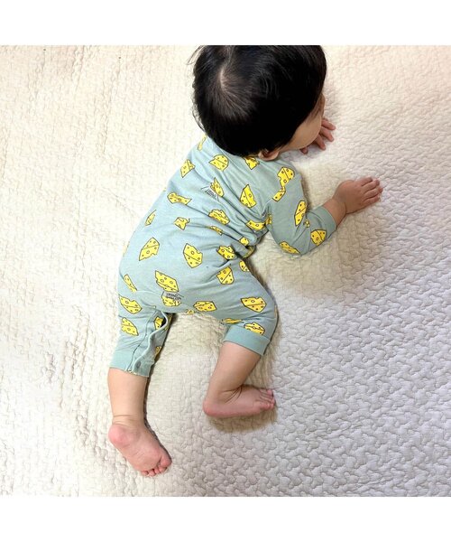 BREEZE(ブリーズ)の「総柄カバーオール マイファーストブリーズ (ロンパース・キッズ・ブラウン/マスタード/チャコール/サーモンピンク/オレンジ/ベージュ/その他3/ブルー/サックスブルー/ミント・70/60/80)」の18枚目の写真