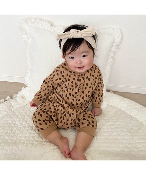 BREEZE(ブリーズ)の「総柄カバーオール マイファーストブリーズ (ロンパース・キッズ・ブラウン/マスタード/チャコール/サーモンピンク/オレンジ/ベージュ/その他3/ブルー/サックスブルー/ミント・70/60/80)」の21枚目の写真