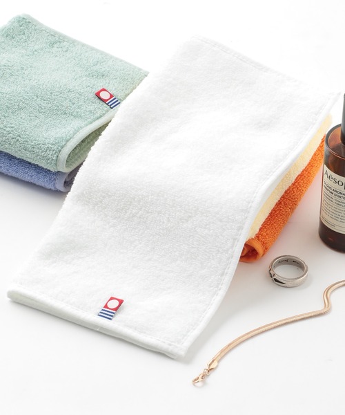 SETUP7（セットアップセブン）の「【今治タオル】今治ブランド認定商品/タオルハンカチ　無地（ハンカチ/ハンドタオル・レディース・ブラック/ネイビー/グレー/サックスブルー/ピンク/ミント/ラベンダー/ワイン/カーキ/ブラウン/グリーン/ホワイト/オレンジ/パープル/イエロー/ブルー/ライトブラウン・FREE）」の2枚目の写真