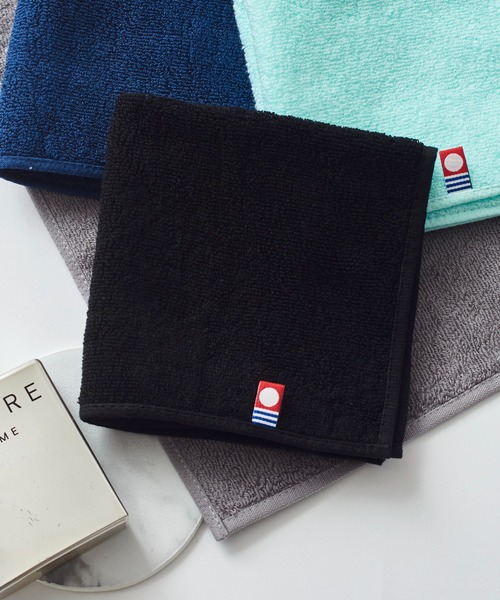 SETUP7（セットアップセブン）の「【今治タオル】今治ブランド認定商品/タオルハンカチ　無地（ハンカチ/ハンドタオル・レディース・ブラック/ネイビー/グレー/サックスブルー/ピンク/ミント/ラベンダー/ワイン/カーキ/ブラウン/グリーン/ホワイト/オレンジ/パープル/イエロー/ブルー/ライトブラウン・FREE）」の3枚目の写真