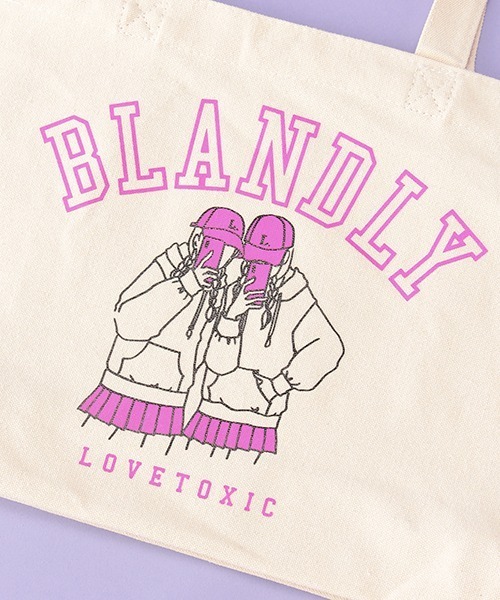 LOVETOXIC（ラブトキシック）の「イラストヨコトートバッグ（バックパック/リュック・キッズ・ピンク/グリーン/サックスブルー/ラベンダー・FREE）」の8枚目の写真