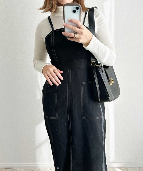 GeeRA(ジーラ)の「配色ステッチキャミワンピース(ワンピース・レディース・ブラック/ベージュ・MEDIUM/SMALL)」の22枚目の写真
