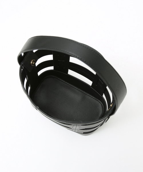 LOWELL things（ロウェル　シングス）の「Lattice/2WAYメッシュAWファーBAG（ハンドバッグ・レディース・ダークブラウン/スミクロ/ライトベージュ・フリー）」の11枚目の写真