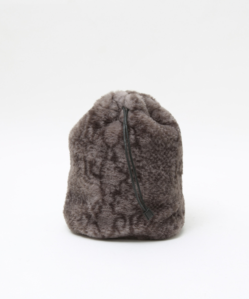 LOWELL things（ロウェル　シングス）の「Lattice/2WAYメッシュAWファーBAG（ハンドバッグ・レディース・ダークブラウン/スミクロ/ライトベージュ・フリー）」の5枚目の写真