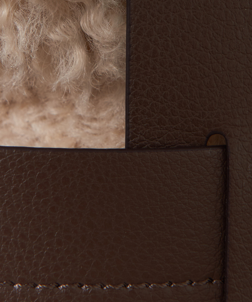 LOWELL things（ロウェル　シングス）の「Lattice/2WAYメッシュAWファーBAG（ハンドバッグ・レディース・ダークブラウン/スミクロ/ライトベージュ・フリー）」の21枚目の写真