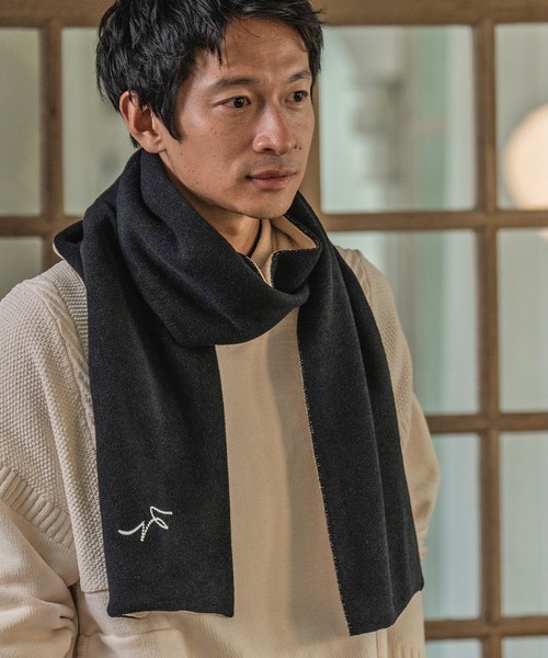 CALL&RESPONSE(コールアンドレスポンス)の「mko10709- SAISENTAKU-マフラー(マフラー・メンズ・ブラック系その他・FREE)」の2枚目の写真