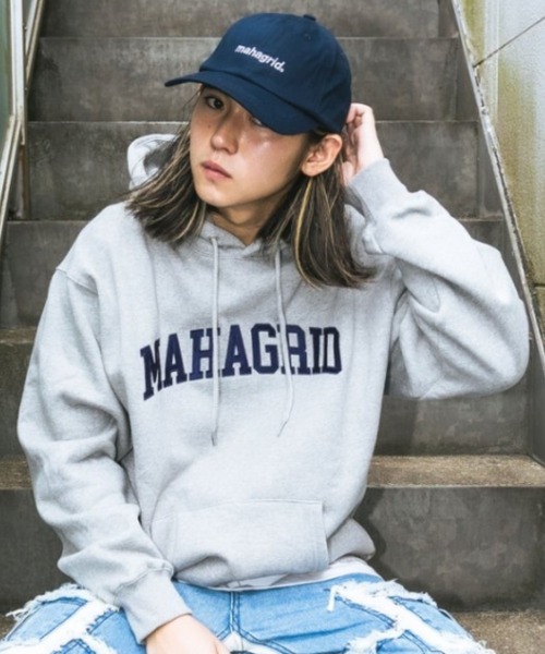 MAHAGRID(マハグリッド)の「『mahagrid/マハグリッド』BASIC LOGO BALL CAP/ベーシックデザイン ボールキャップ(キャップ・レディース・ブラック/ベージュ/ネイビー/グリーン・FREE)」の16枚目の写真