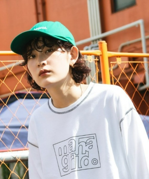 MAHAGRID(マハグリッド)の「『mahagrid/マハグリッド』BASIC LOGO BALL CAP/ベーシックデザイン ボールキャップ(キャップ・レディース・ブラック/ベージュ/ネイビー/グリーン・FREE)」の12枚目の写真