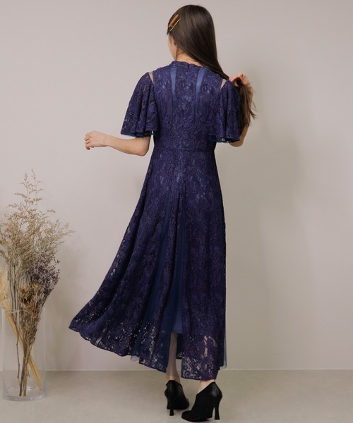 LADYMADE(レディメイド)の「チュール切替フリルレースドレス(ドレス・レディース・ブラック/オレンジ系その他/ネイビー系・FREE)」の21枚目の写真