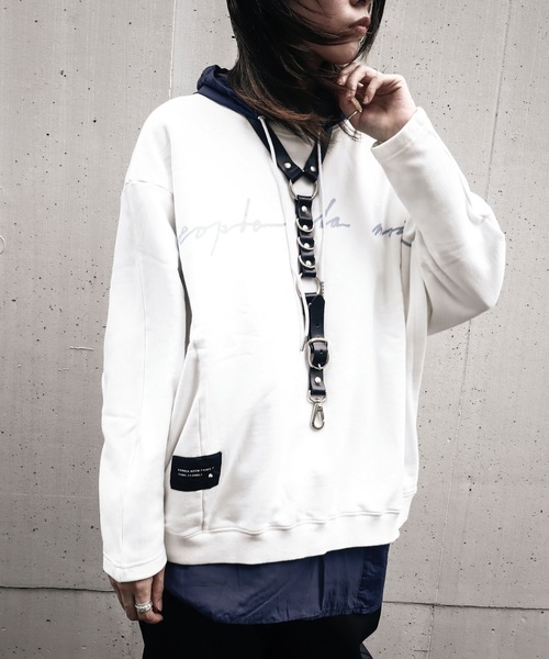 AFYF（エーエフワイエフ）の「SHARE ROOMS DORMAN SWEAT MAISON/シェアルーム ドルマン オーバーサイズ スウェット トレーナー（スウェット・レディース・オフホワイト/モカ/ブルー系その他/キナリ・FREE）」の14枚目の写真