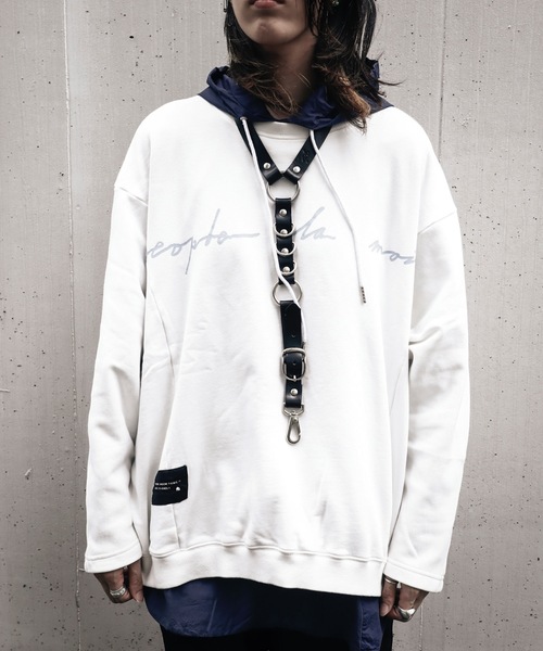 AFYF（エーエフワイエフ）の「SHARE ROOMS DORMAN SWEAT MAISON/シェアルーム ドルマン オーバーサイズ スウェット トレーナー（スウェット・レディース・オフホワイト/モカ/ブルー系その他/キナリ・FREE）」の16枚目の写真