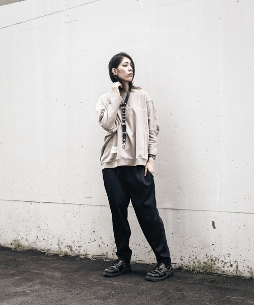 AFYF（エーエフワイエフ）の「SHARE ROOMS DORMAN SWEAT MAISON/シェアルーム ドルマン オーバーサイズ スウェット トレーナー（スウェット・レディース・オフホワイト/モカ/ブルー系その他/キナリ・FREE）」の17枚目の写真