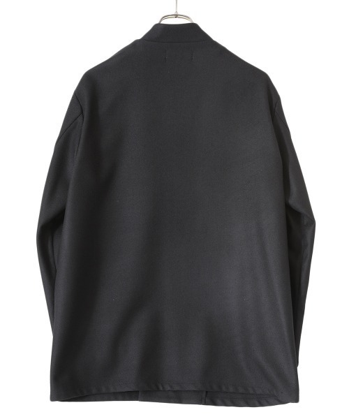 marka｜LAPELLESS SHIRT JACKET 黒　サイズ1 marka(マーカ) - LAPELLESS SHIRT JACKET WOOL FLANNEL – Area